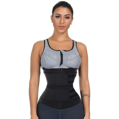Black high-waisted neoprene waist trainer